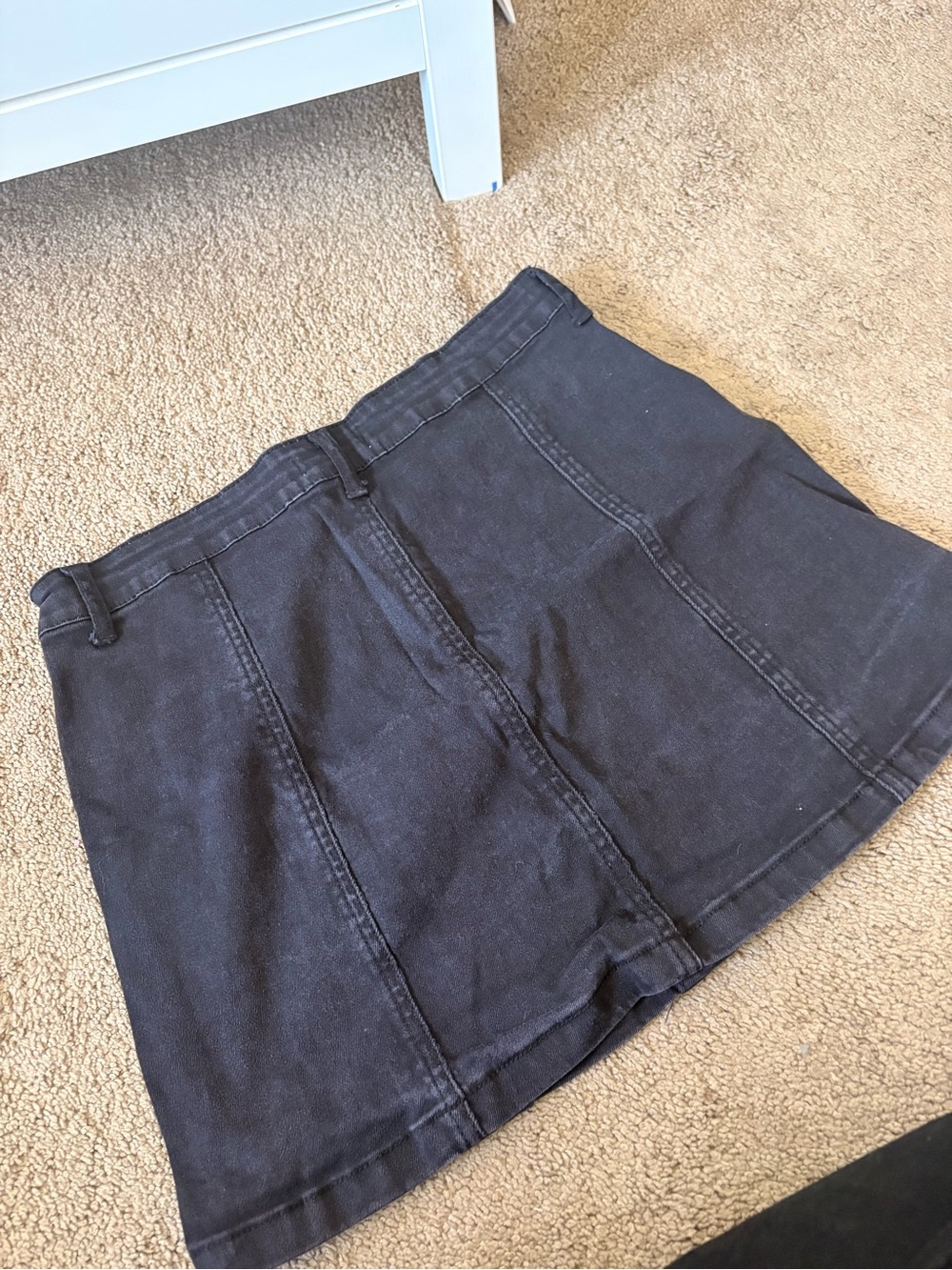 Forever 21 Black Denim Mini Skirt
